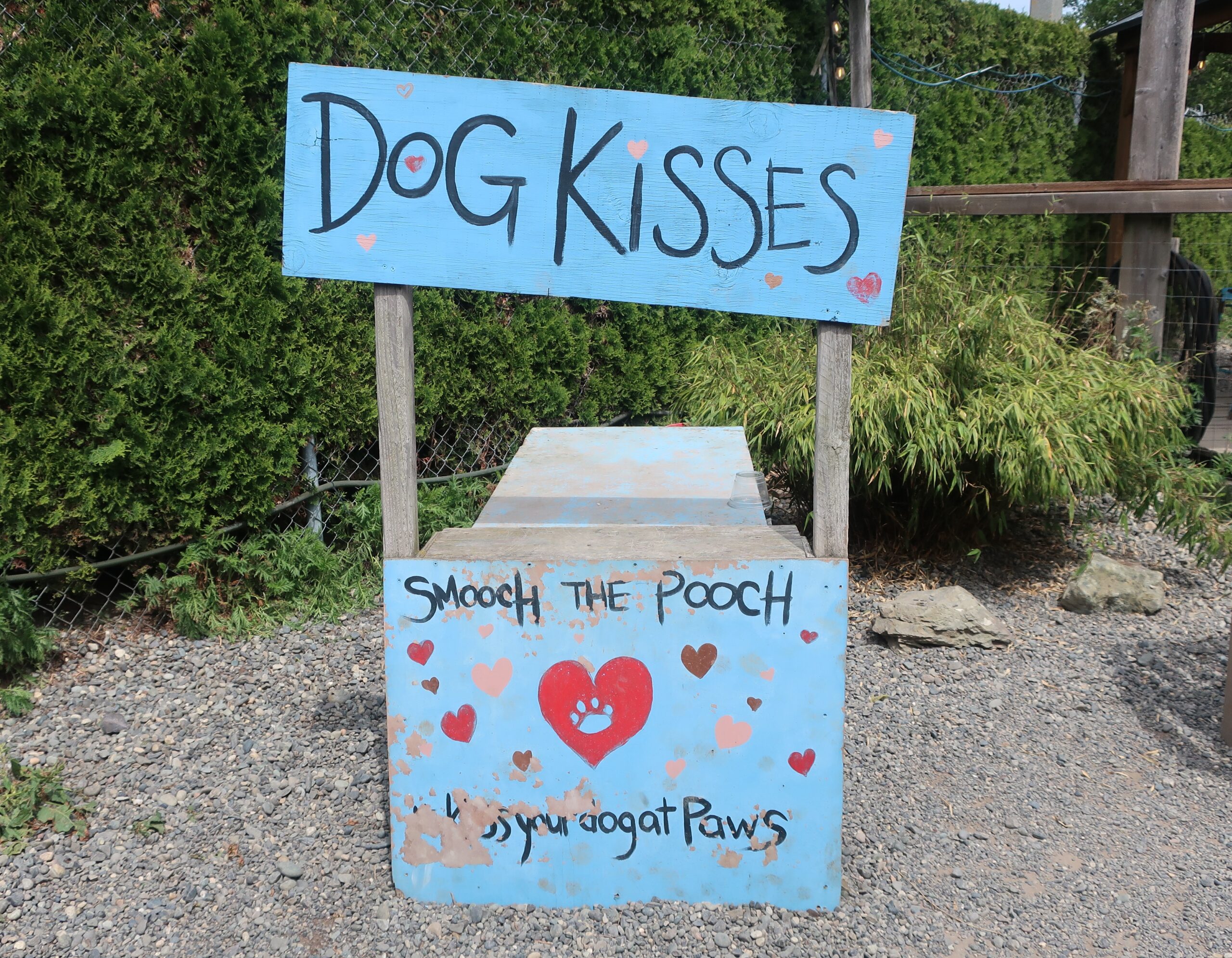 Dog Kisses Booth at Paws for a Beer